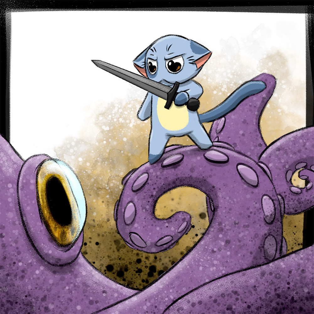 Comic - Katze vs. Oktopus